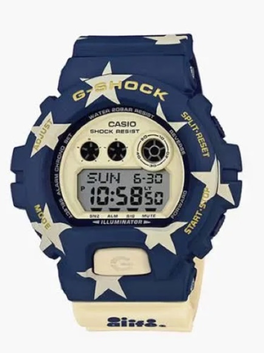 Casio G-Shock Navy Blue and Cream Star Digital Watch